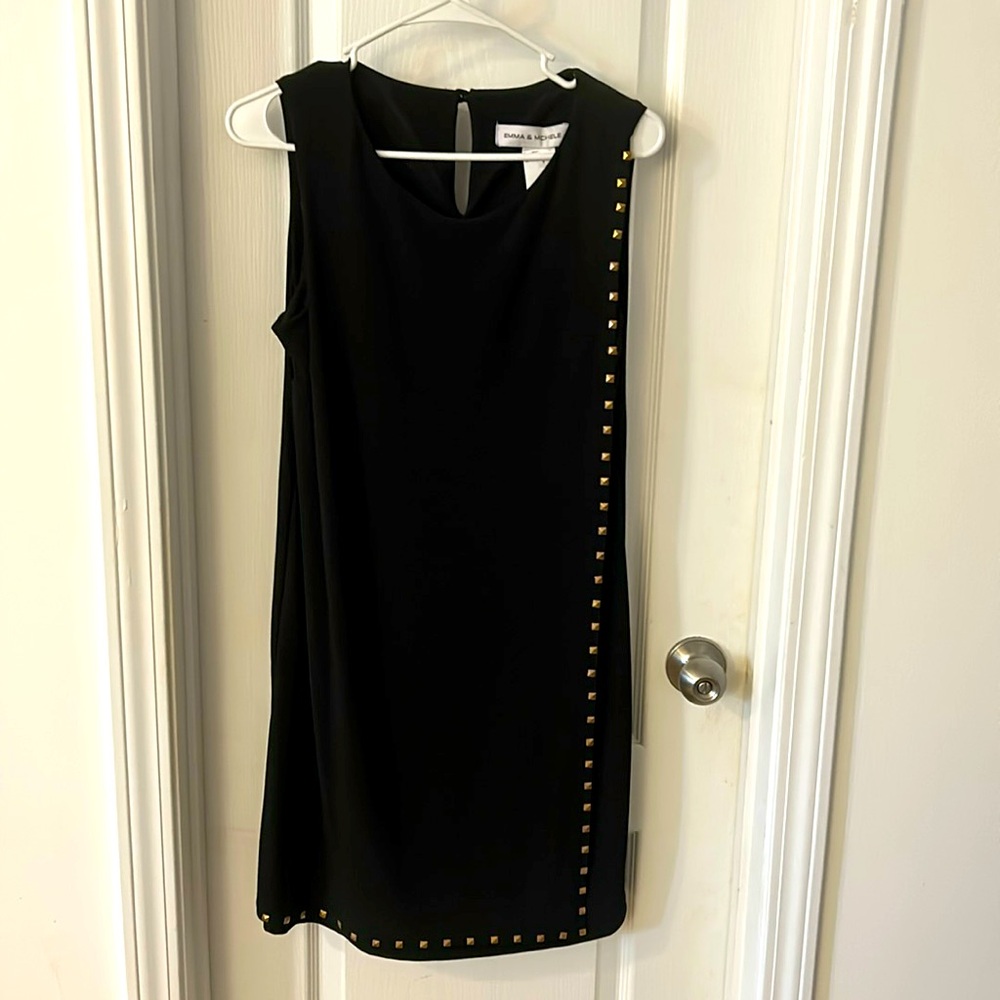Emma and Michelle party dress. Black, with gold accents. Never worn.